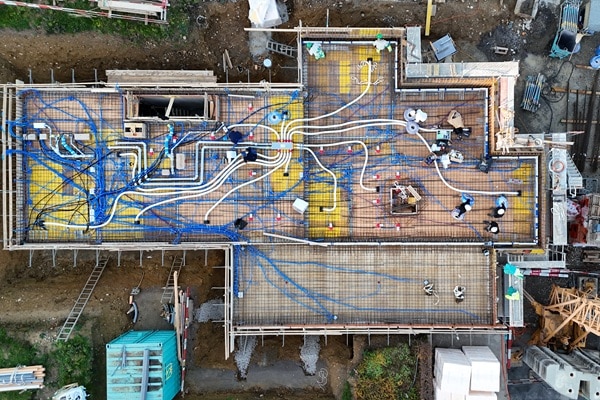 Rohbau EFH von oben